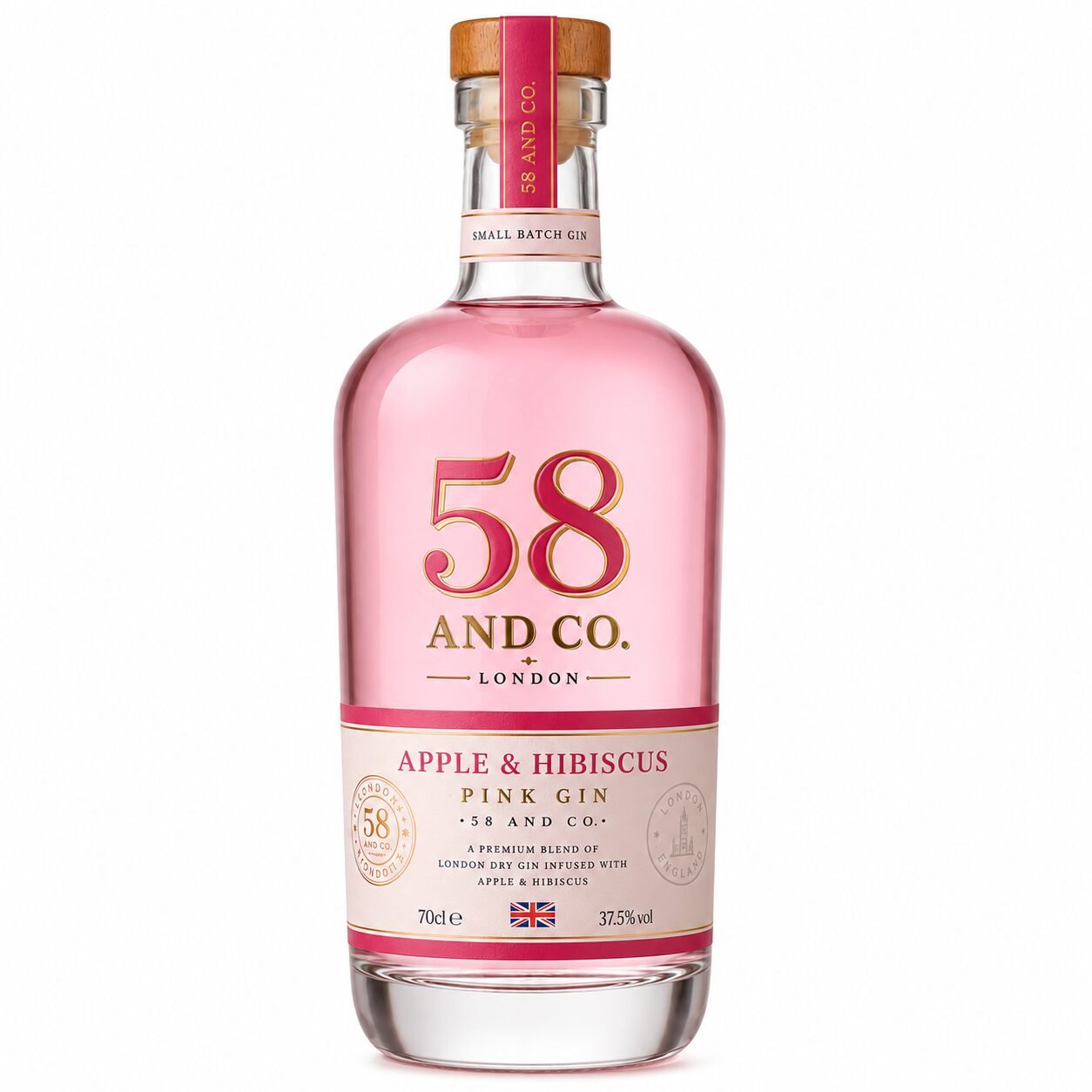 58 And Co Apple and Hibiscus Pink Gin (UK)