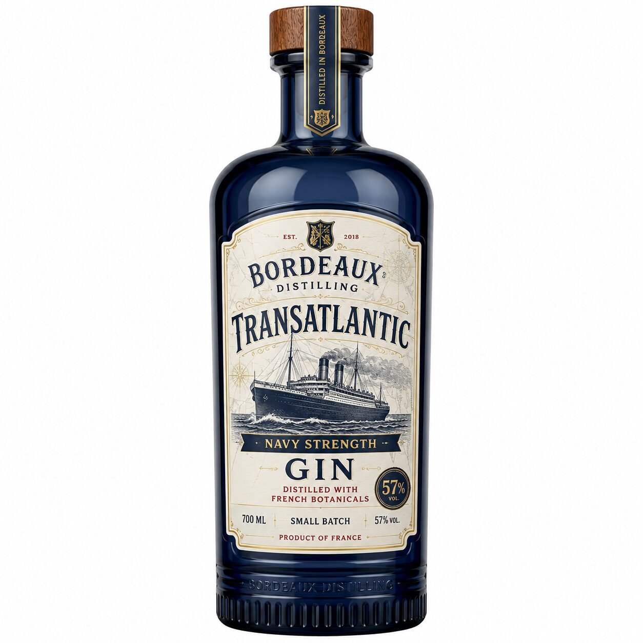 Bordeaux Distilling Transatlantic Navy Strength Gin (France)